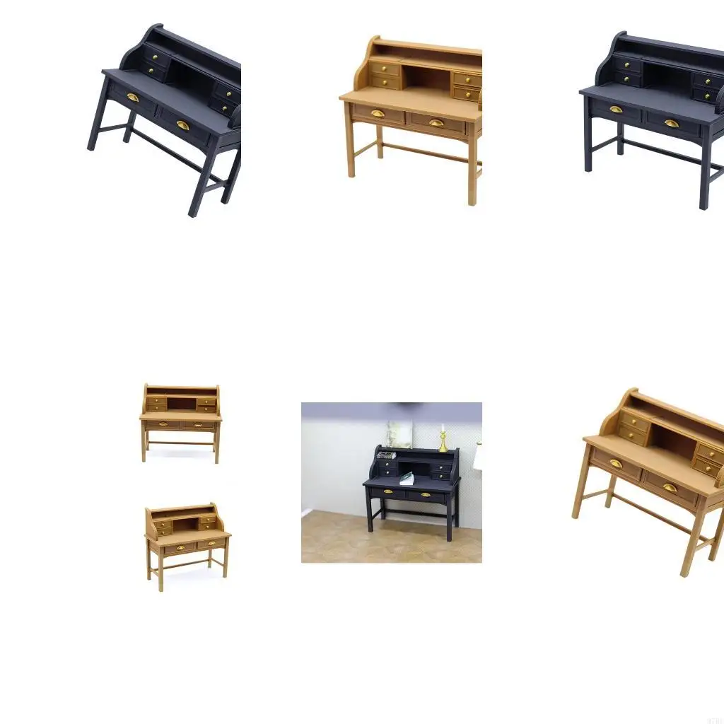 

97BE Tiny Book Table For Dollhouses Scene Plastic Realistic Miniature Collectible