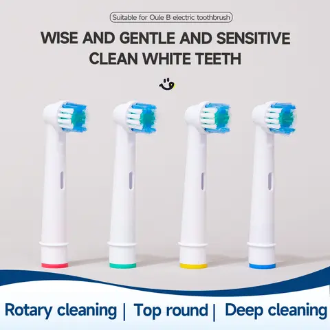 Oral-B 전동 칫솔 Advance Power/Vitality Precision Clean/Pro Health/Triumph/3D Excel용 교체용 브러시 헤드 4/8개