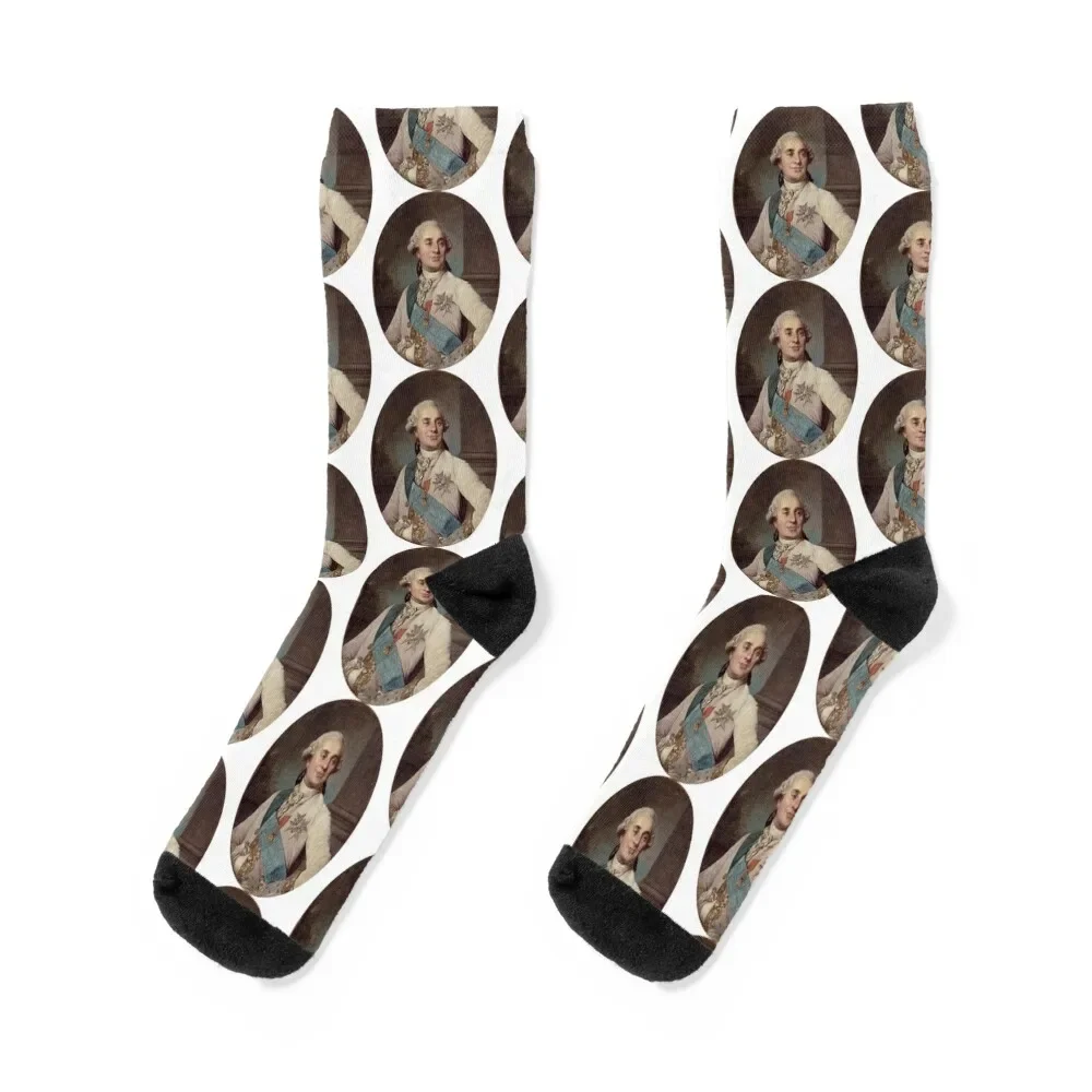 

Portrait King Louis XVI Socks cotton FASHION custom new year Socks For Men Women's