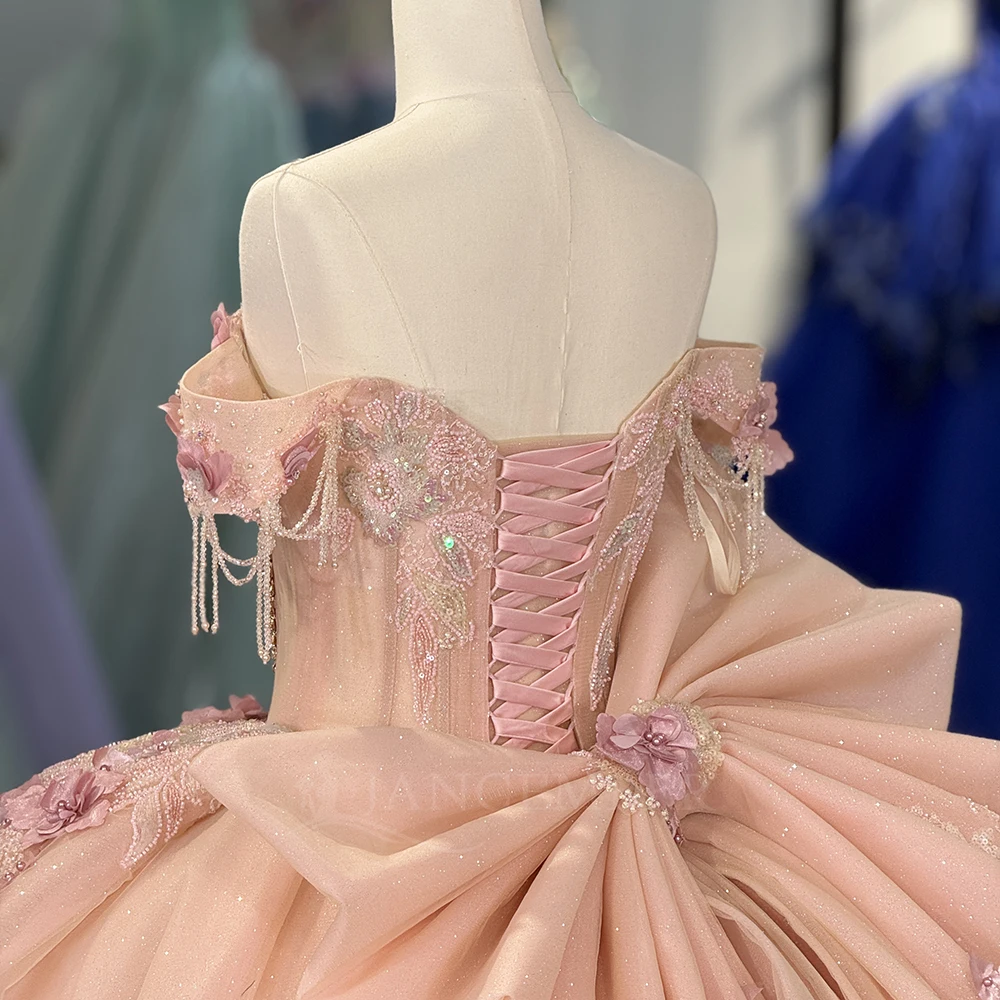 Luxurious Quinceanera Dresses for 15 Anos Off the Shoulder Appliques Diamond Robe Quinceanera Rouge Customized vestido quinceañe