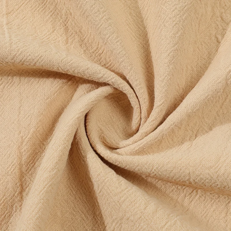 2026 Frühling Herbst Herren Baumwoll-Leinen Langarm-Stehkragenhemd mit Brusttasche, locker sitzend, einfarbig, für Freizeit, Strand, Alltag und Büro – Detail 10