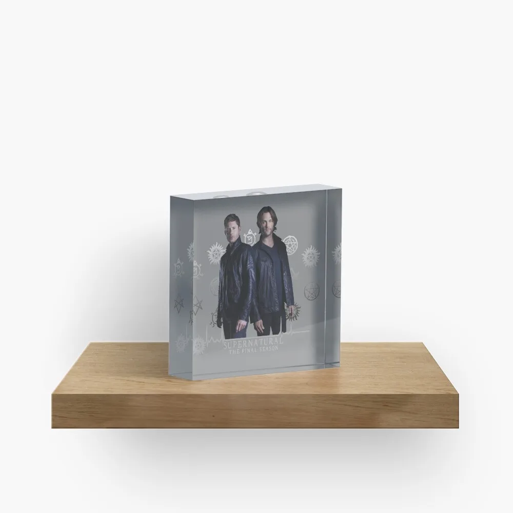 Supernatural Final Season  Acrylic Block Transparent Clear Cute Room Photos Art Funny Decoration Wedding Bedroom Board  Home