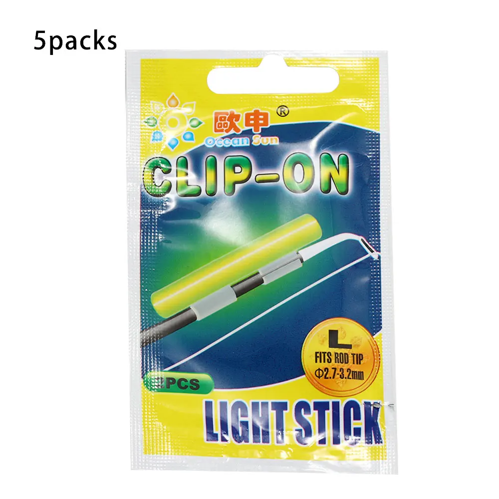 

Dark Lighting Luminous Clip On Fishing Rod Tackle Fluorescent Glow Stick Lightstick Fishing Float Light Sticks