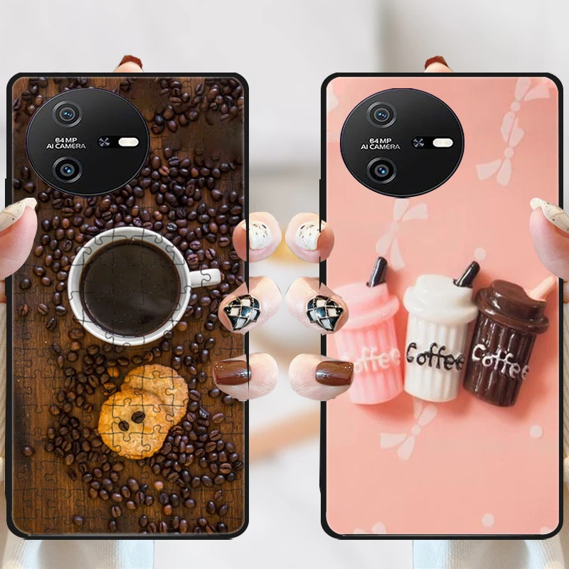 Oscal Tiger 12 케이스 Tiger12 블랙 귀여운 팬더 커버 실리콘 소프트 백 케이스 Oscal Tiger 12 전화 케이스 보호 쉘