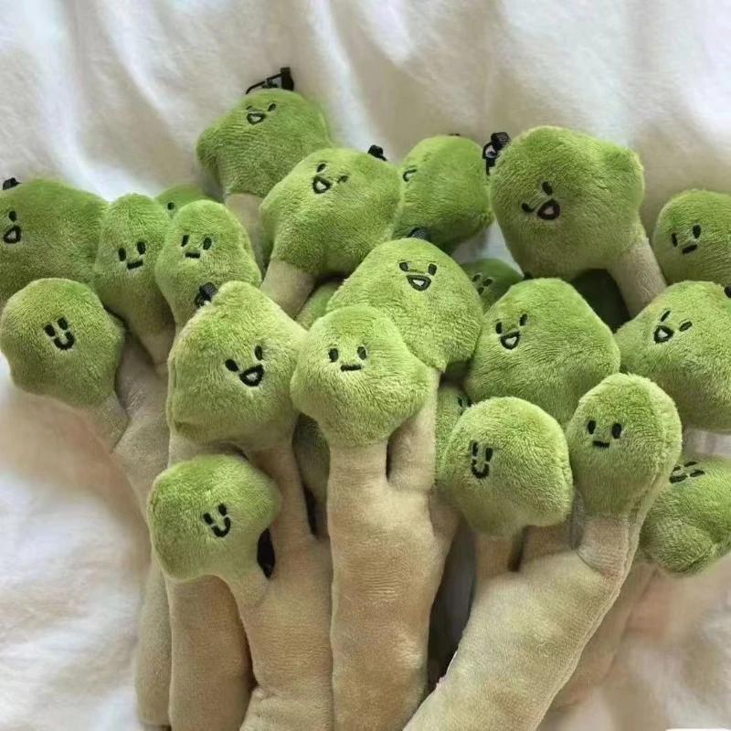 Pendentif en peluche de coriandre mignon, porte-clés de coriandre mignon, décoration de sac à dos drôle, jouets de plantes en peluche en Figurine de poupée