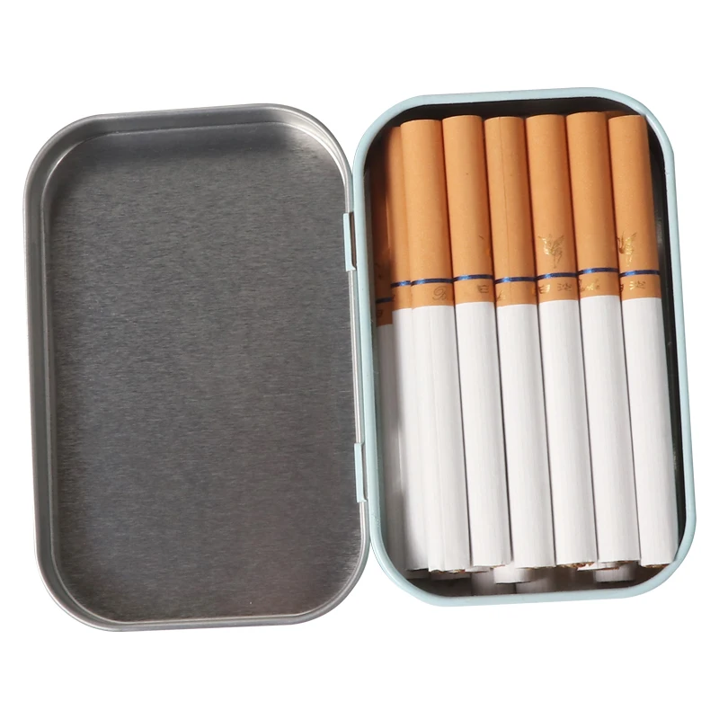 Cigarette Case Box Tobacco Storage Humidor Rolling Paper Box Jewelry Candy Coin Key Organizer Metal Tin Flip Gifts Sealed