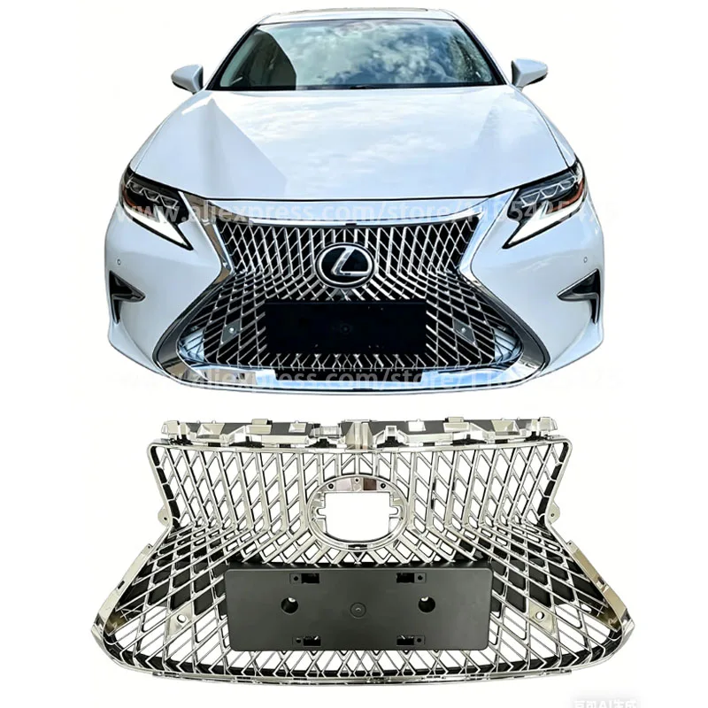 Radiator guardrail Upgrade LS style chrome grille For LEXUS ES200 ES260 ES300 Non destructive replacement Grille Body kit
