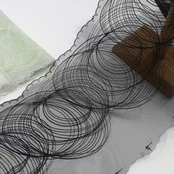 52Yards Embroidered Lace Trimmings for Wedding Bridal Dress Sewing Fabrics Costume Bra Handmade White Black