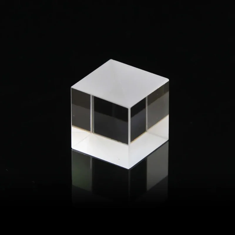 Optical Glass Cube 30mm Beamsplitters Prism Semi-Reflective and Semi-Transmissive Splitting Prism