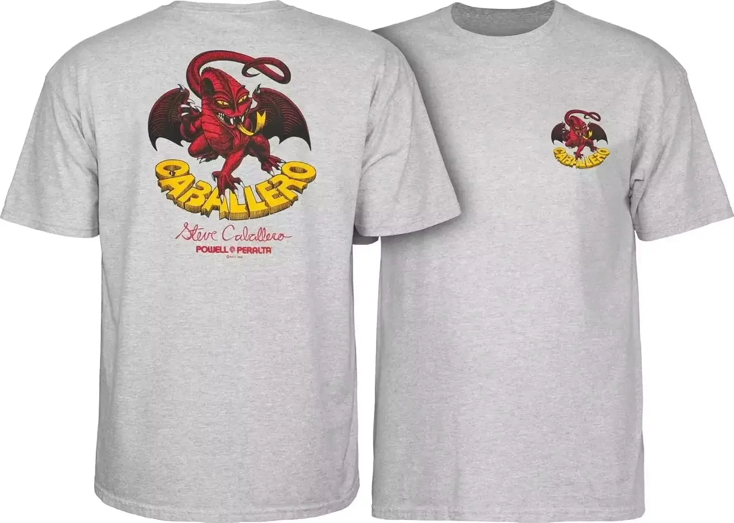 Summer Skateboard T Shirt Powell Peralta Winged Ripper T-Shirt Men Women Oversized Short Streetwear Harajuku Men's Clothing image 3