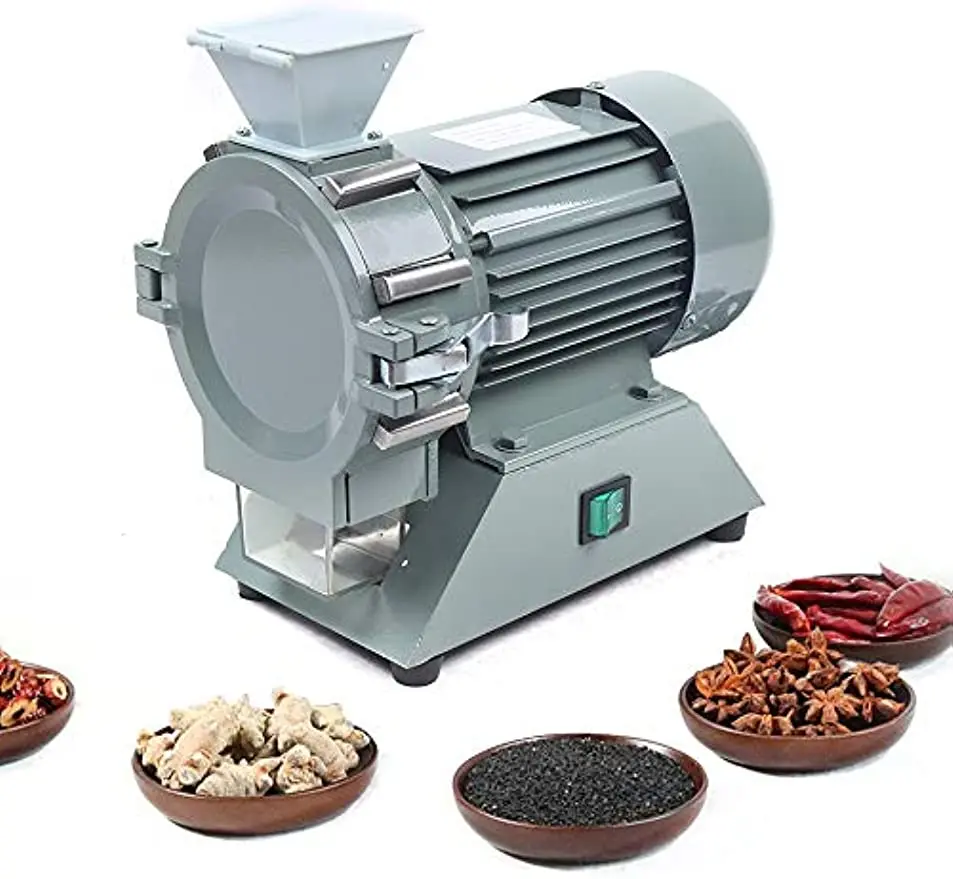 50g Electric Spice Mill Grinder, 110V Mini Grain Mill Grinder 30-120 Mesh Machine for Shops, Restaurant 1400RMP