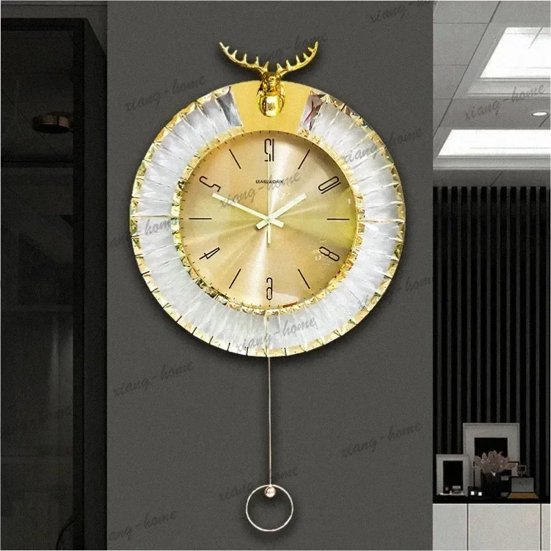 LJY Quiet Youth Wall Clock Unusualhands Zones Classroom Gaming Wall Clock Decoration Watch Mecanismo Reloj Pared Furniture Home