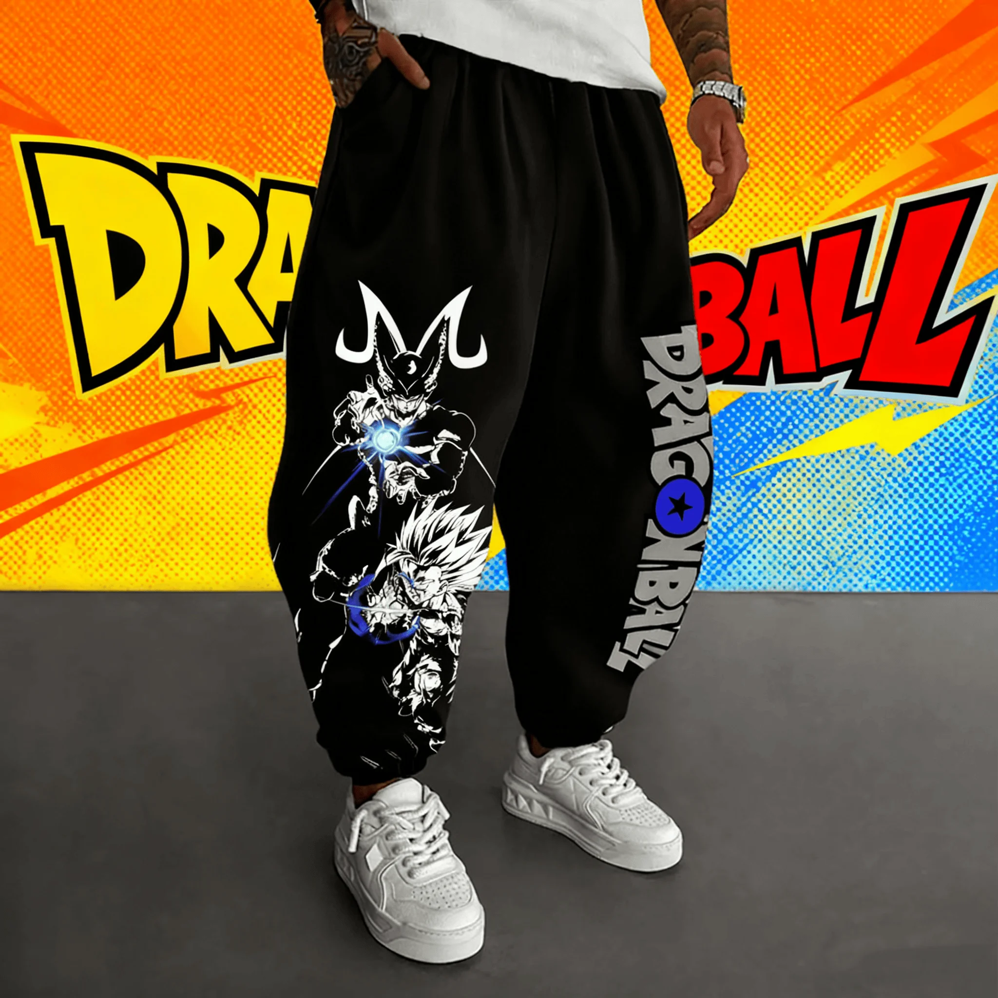 

Anime Dragon Ball Anime Vegeta Sun Wukong Pattern 2025 Autumn/Winter New Hot Men's Women's Casual Loose Hip Hop Cotton Pants