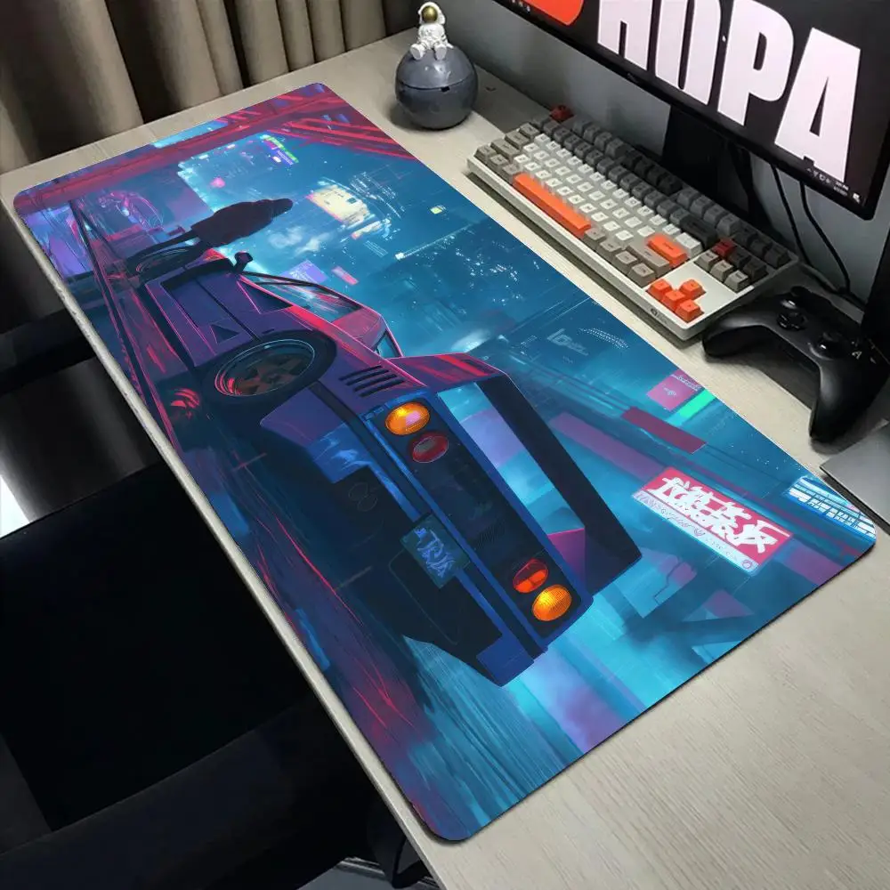

Игровые коврики для автомобиля с крутым рисунком спортивного автомобиля, большой коврик для мыши, настольный коврик, нескользящий коврик для мыши, аксессуары для ПК, компьютерный коврик для мыши 30x60