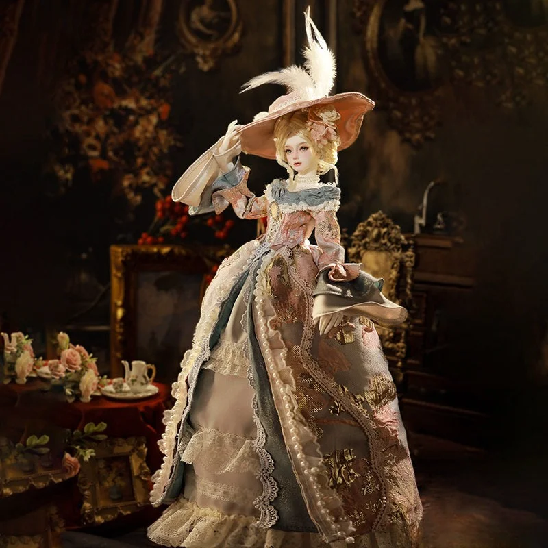 

1/4 Movable Joint bjd girl Isabella European vintage court style doll Children's toys as birthday gifts