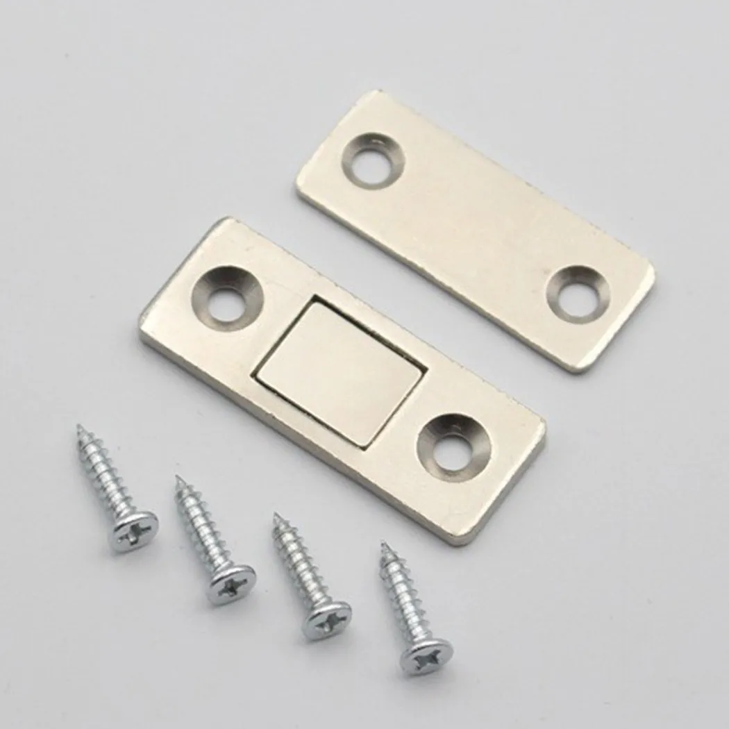 4Pcs  Magnetic Cabinet Catches Magnet Door Stops Door Closer With Screw For Closet Cupboard Furniture Hardware