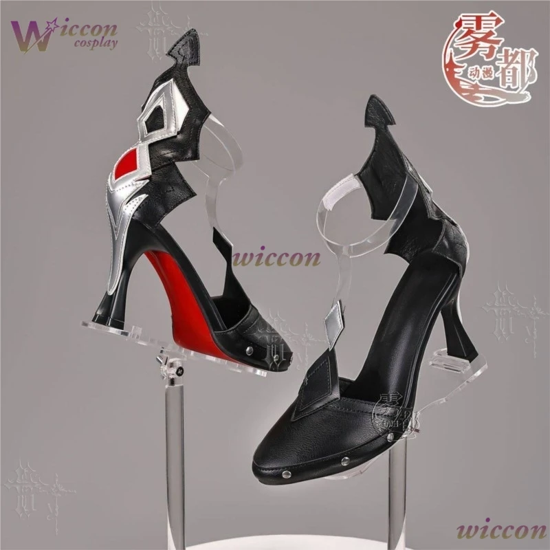 ​​Ani Cos Genshin Impact Danica Cos Shoes Snezhnaya Two Dimensional Game Cosplay High Heels Role Play Footwear Halloween