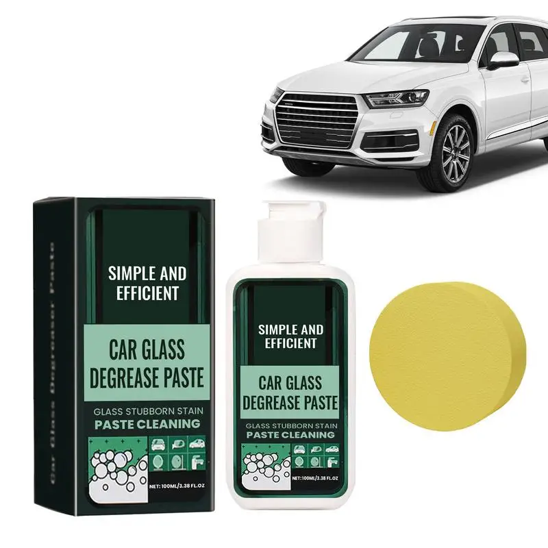 

Glass Cleaner For Cars 100ml Refurbishing Auto Glass Oil Film Remover Large Capacity Vehicle Cleaning Tool For Removing Water