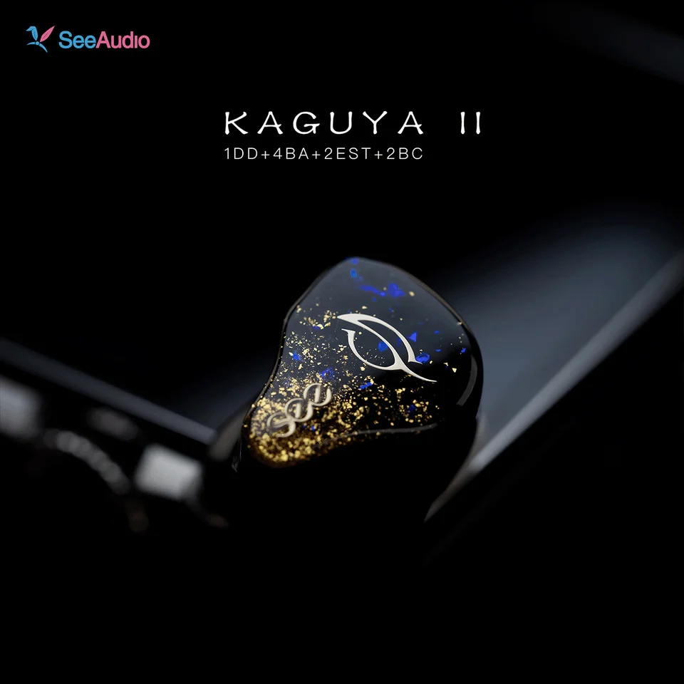 イヤホン Seeaudio kaguya 2 SeeAudio KAGUYA II In-ear Earphone 1DD+4BA+2EST+2BC 6 Way