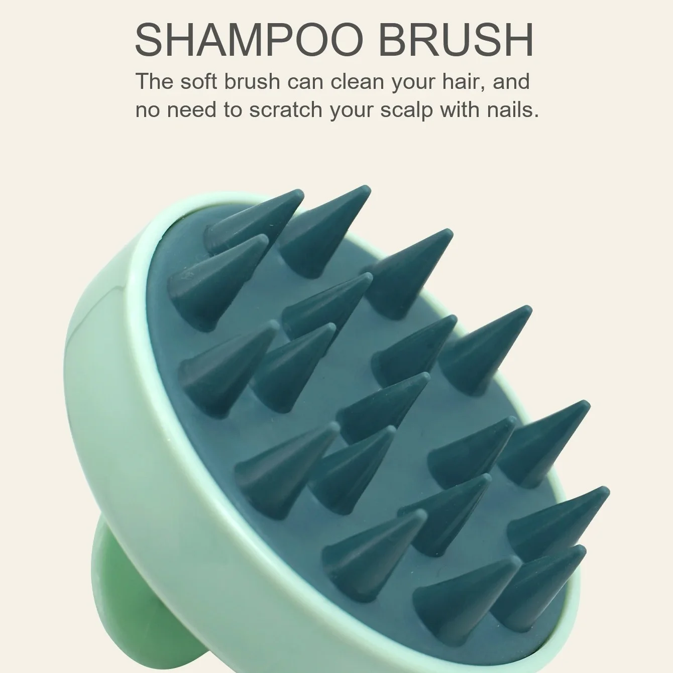 Silicone Massage Brush Comb Magic Handle Brush Hair Massager Head Body Scalp Shampoo Scalp Massage Brush Scalp Spa Massage Brus