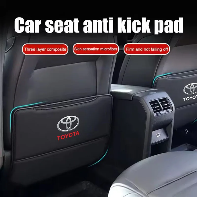 

Car Seat Back Anti-Kick Mat Protector Pad Cover For Toyota Rav4 CHR Yaris Prius Avensis Corolla Camry Highlander GR 86