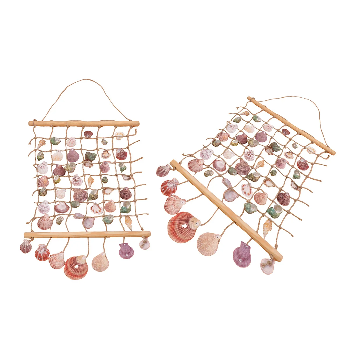 

Medium Size Shell Curtain Wall Hanging Ornaments Handmade Craft for Nursery Room Home Decor Festival Party Decoration