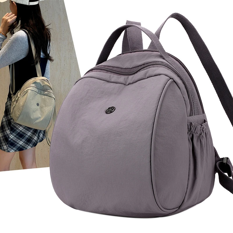 

Nylon Double Shoulder Bag Women's Casual Fashion Nylon Backpack Mommy Bag Leisure Match All Styles Korean Version