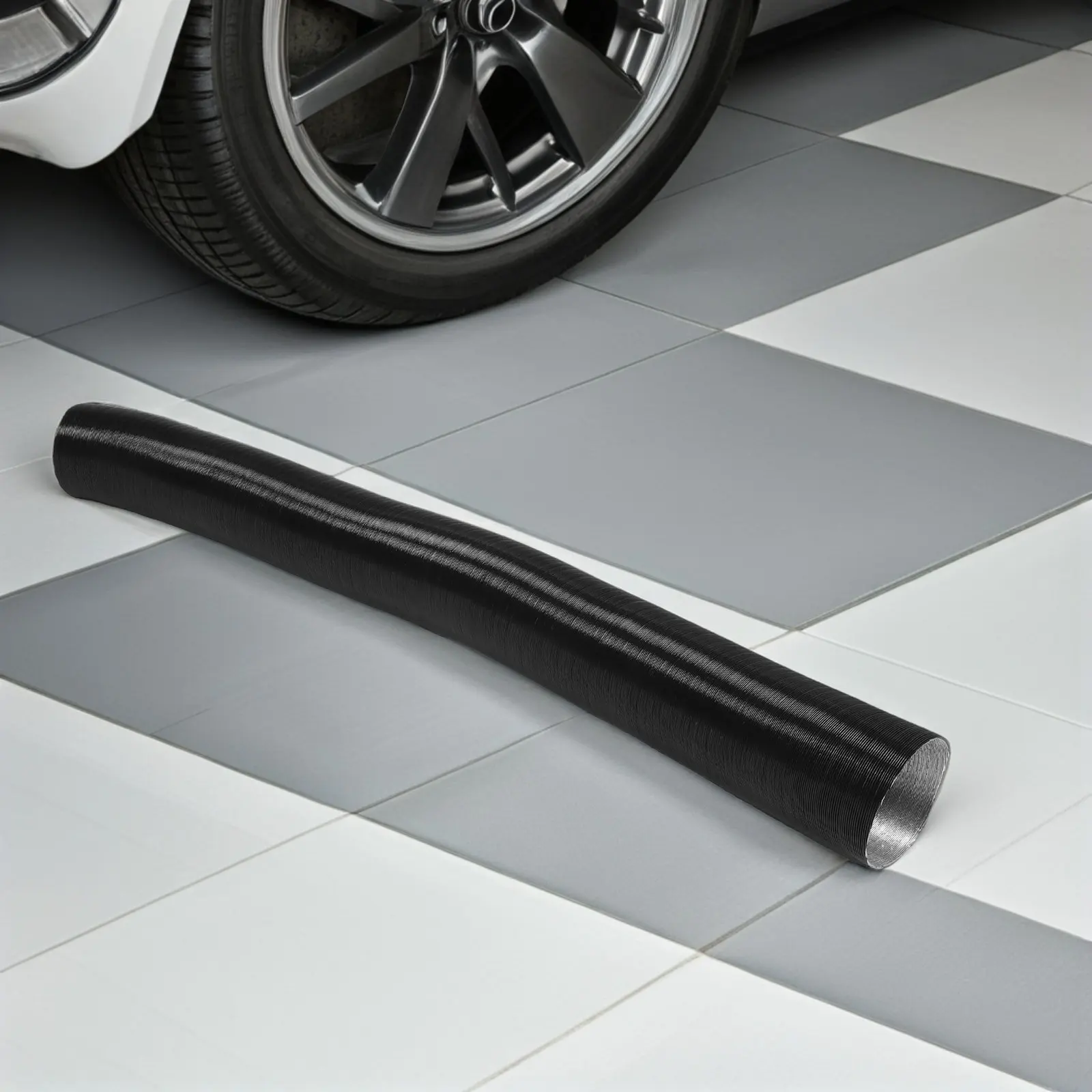 

Flexible Aluminum Heater Duct Pipe Black High Temperature Resistant for Car Parking Heater Exhaust Vent Hose Heating Cooling