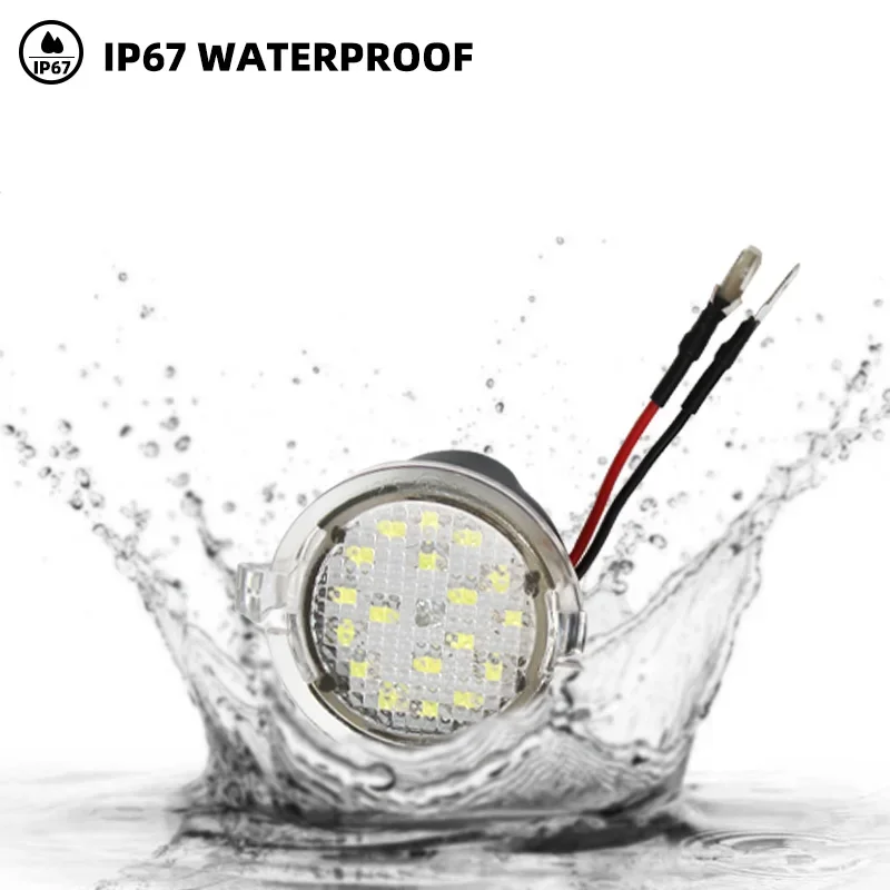 For Ford F-150 Mondeo MK5 Edge Fusion Explorer Flex Taurus Mustang Light Car Led Under Side Rearview Mirror Puddle Light