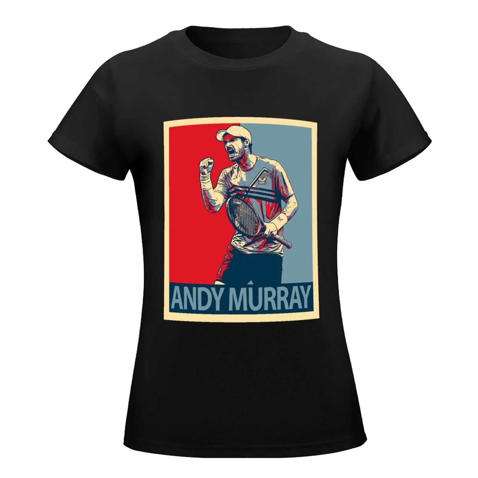 andy murray T-Shirt Female clothing animal print shirt for girls lady clothes aesthetic clothes Women's cotton t-shirt