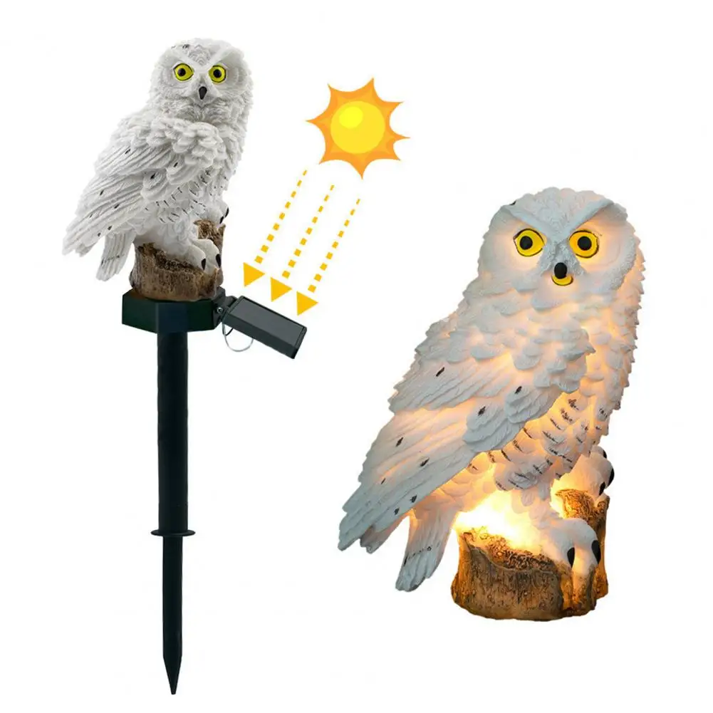 

Solar Owl Garden Light Shaped Solar Light Weather Resistant Owl Solar Light for Garden Patio Decor with Automatic Charging Led