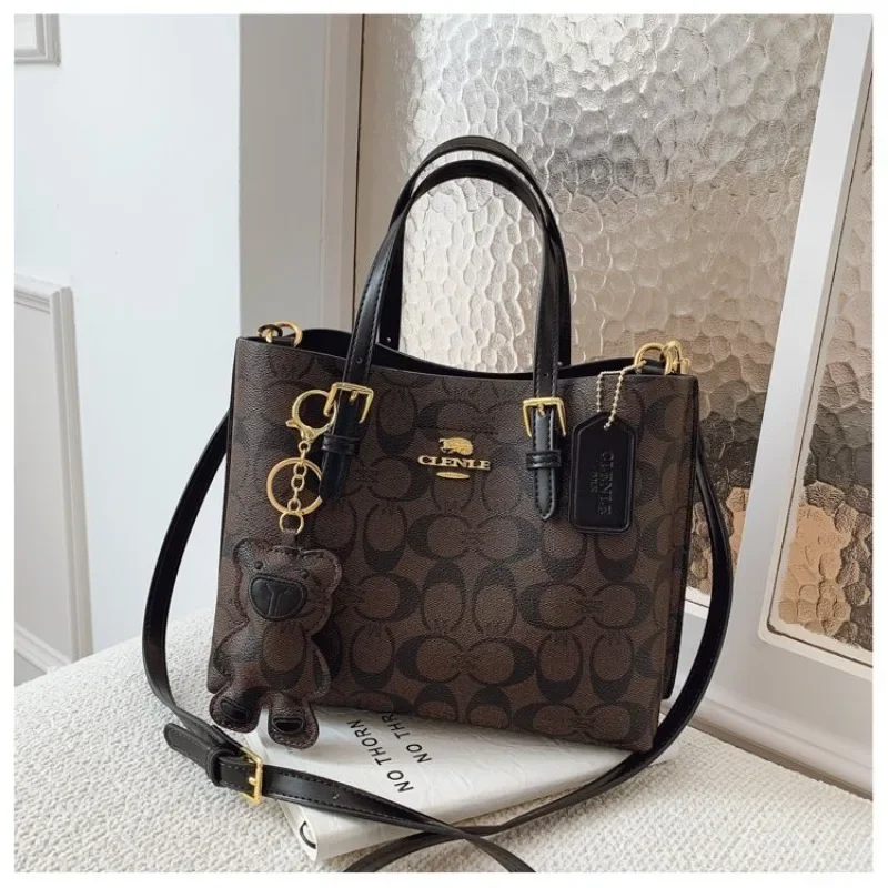 Borsa a secchiello, grande capacità, sensazione di fascia alta, borsa tote, alla moda per il pendolarismo al lavoro, borsa da donna, borsa a tracolla, borsa a tracolla