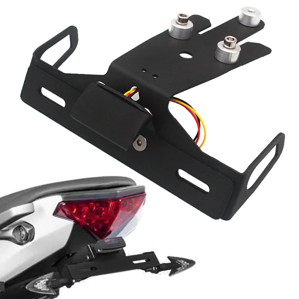 Para kawasaki ER6-N ER6-F ninja 650 650r fracado ER-6N er6n er6f ER-6F motocicleta cauda arrumado suporte da placa de licença fender eliminador