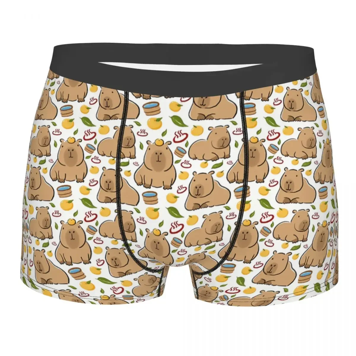 Capybara Animal Yuzu Onzen Bath Underpants Breathbale Panties Man Underwear Sexy Shorts Boxer Briefs