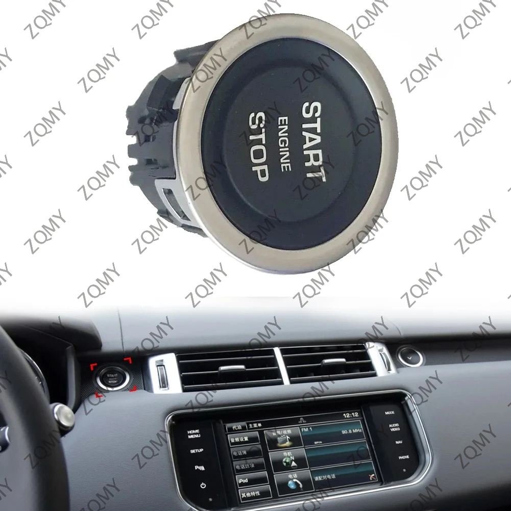 

1x Car Engine Start Stop Ignition Switch Push Button For Land Rover Discovery Sport Range Rover Sport Evoque Velar LR5 LR070381