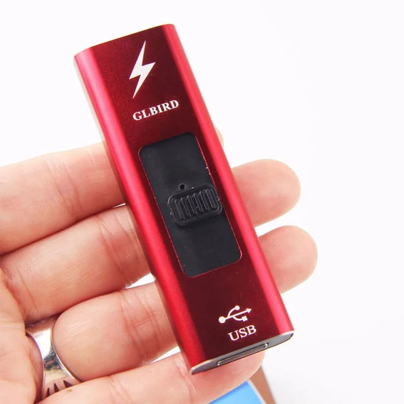 

USB Charging Lighter with Push Up Pulse Arc Gift Lighter with Safety Lock Multiple Fashionable Styles Lighter Smoking Accessorie