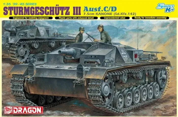 DRAGON 6851 1/35 STURMGESCHUTZ 7.5cm KANONE Ausf.C/D model kit