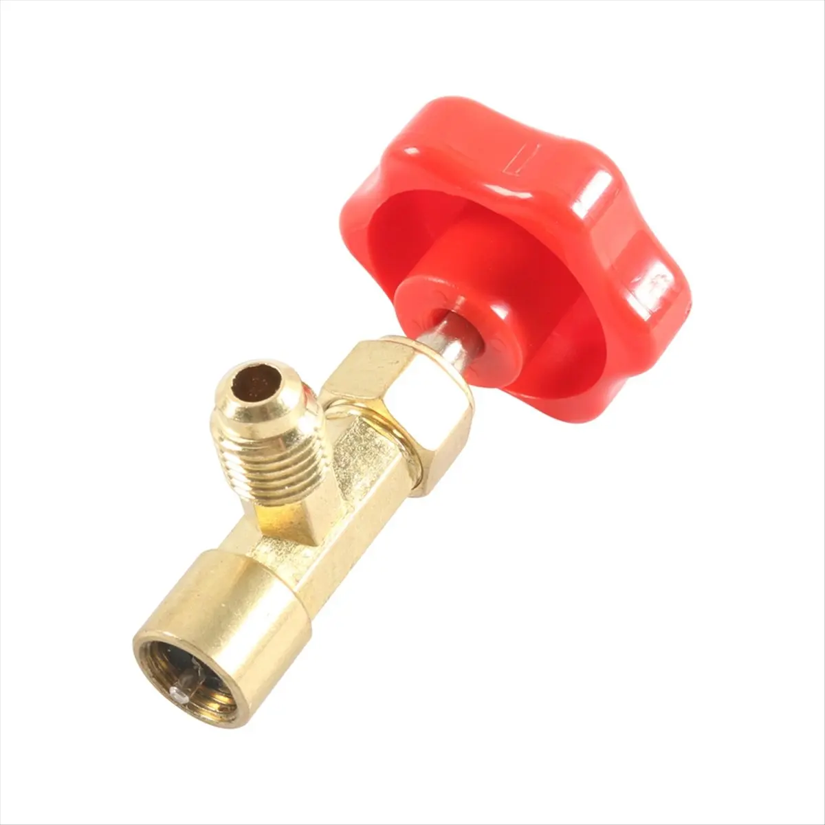 NCSMT R134A Refrigerator Freon Recharge Kit with Pressure Gauge Car AC Measuring Hose Kit Copper for Car Motorcycles ATV Bo