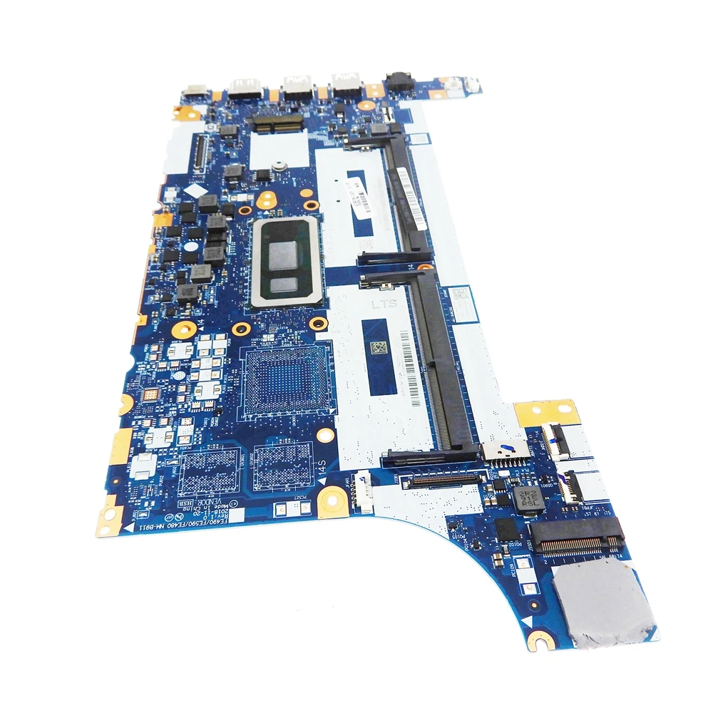 NM-B911 Notebook Mainboard with I3 I5 I7-8th Gen CPU For Lenovo ThinkPad E490 E590 Laptop Motherboard ddr4 100% Tested OK