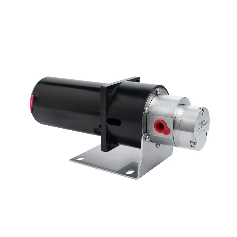 SOVOFLO MPB010 MPC010 Electric Magnet drive Gear Pump DC 24V 1.0LPM Food Grade PEEK gears PTFE/FKM Sealing Stainless Steel 316L