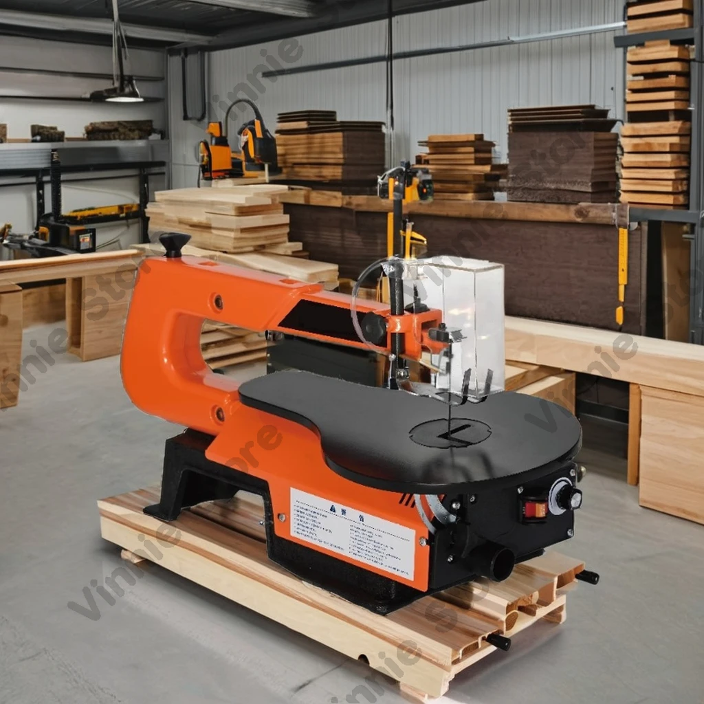 

16-дюймовая настольная электрическая проволочная пила для деревообработки с регулировкой скорости, для резьбы по дереву