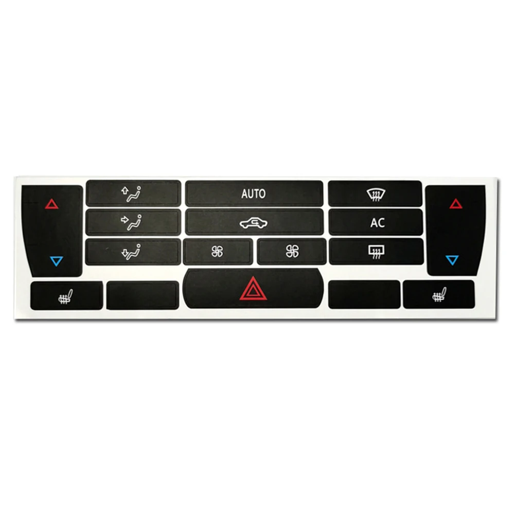 Vinyl Decal Overlay Climate Control Decals White Lettering Black Overlay Firm Application Practical Use For SAAB 9-3 2003-07