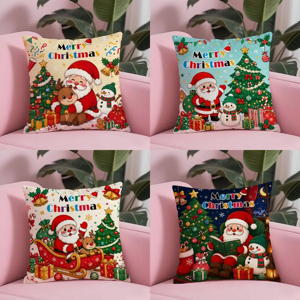 Merry Christmas Wonderland Cushion Cover Sofa Cushion Cover Personalized Gift Living Room Home Decor Pillow