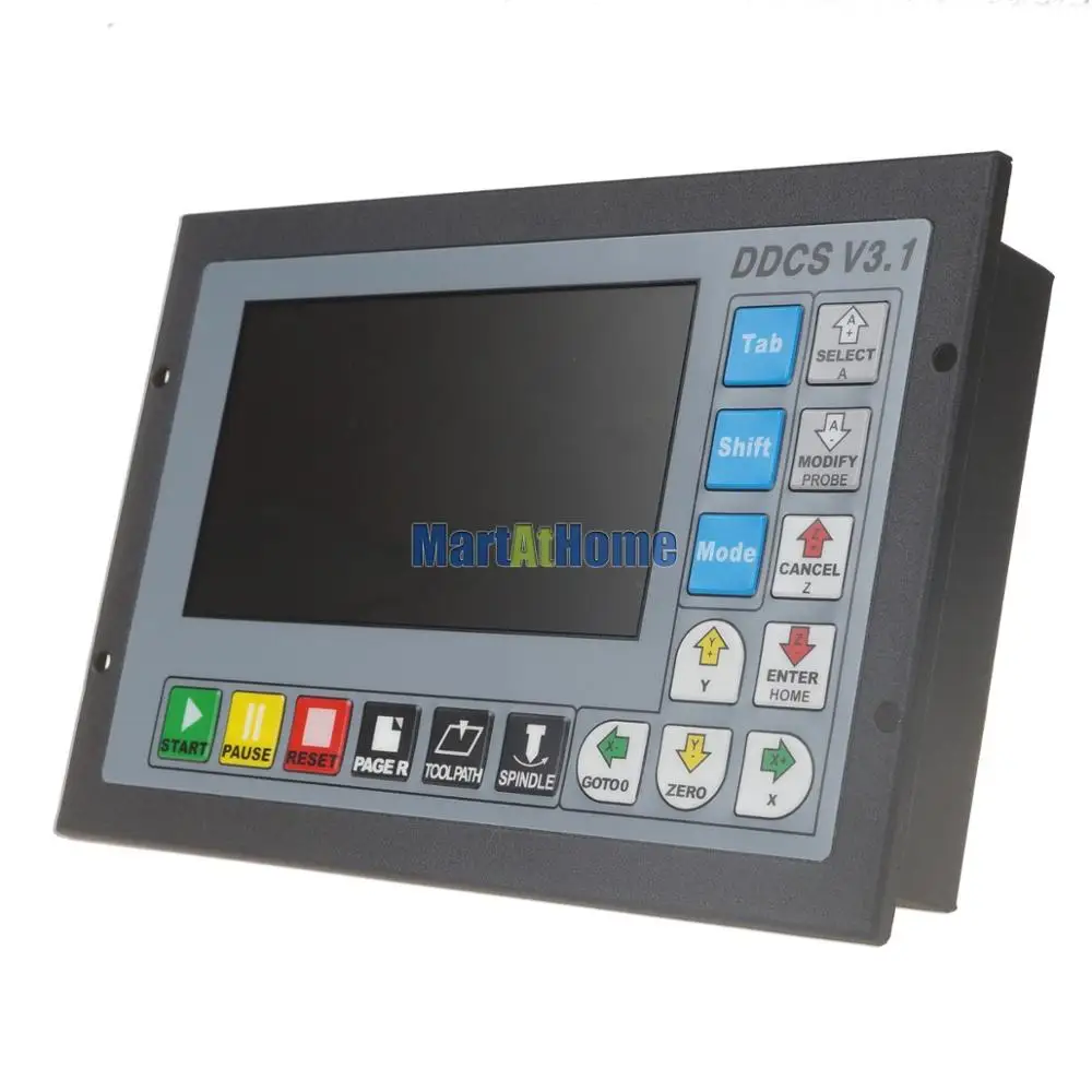 3/4 Axis 500Khz CNC Motion Controller DDCS V3.1 Offline Operate support G code with 4GB USB Flash Disk English Russia