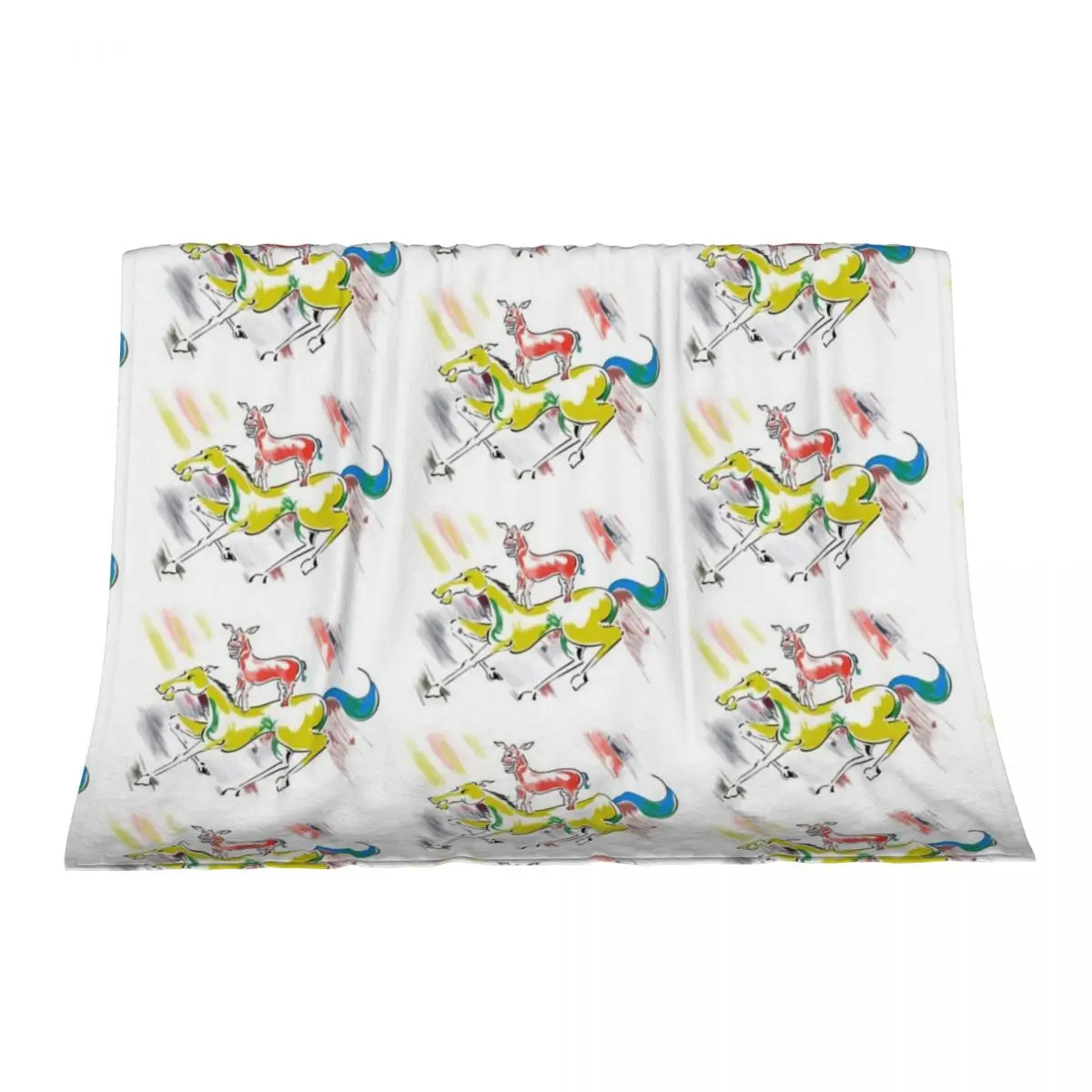 

Majnu Bhai Painting Throw Blanket Shaggy heavy to sleep Cute Plaid Blankets