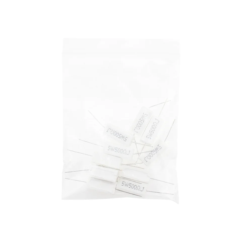 10 PCS Horizontal cement resistance 5W 500RJ