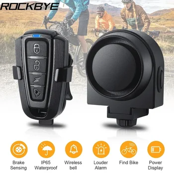 Rockbye Bezprzewodowy alarm wibracyjny roweru USB Akumulator Rower Motocyklowy pilot Wodoodporny alarm antykradzieżowy