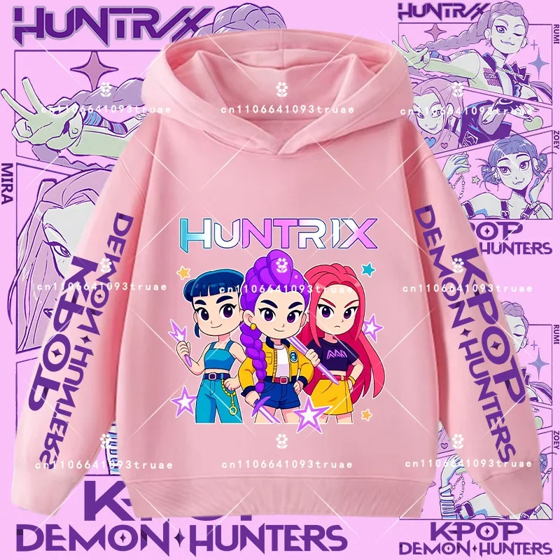 جديد لعام 2026 سترة بغطاء للرأس على طراز الموضة للأطفال Kpop شيطان الصيادين سترة أطفال لطيفة على شكل نمر هاراجوكو للأولاد والبنات للجنسين #6