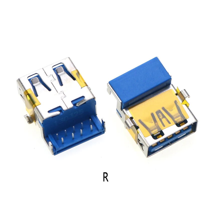 2 Stück USB 3.0 USB-3.0-AF AM Typ Port Stecker Buchse Lötanschlüsse PCB-Buchse für USB-Schnittstellenanschluss 90/180 Grad – Detail 20