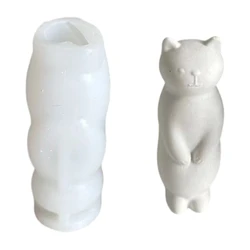 Silicone Cats Scented Mold Reusable Cats Shaped Scented Mold for Unique Home Office Cafe Decoration